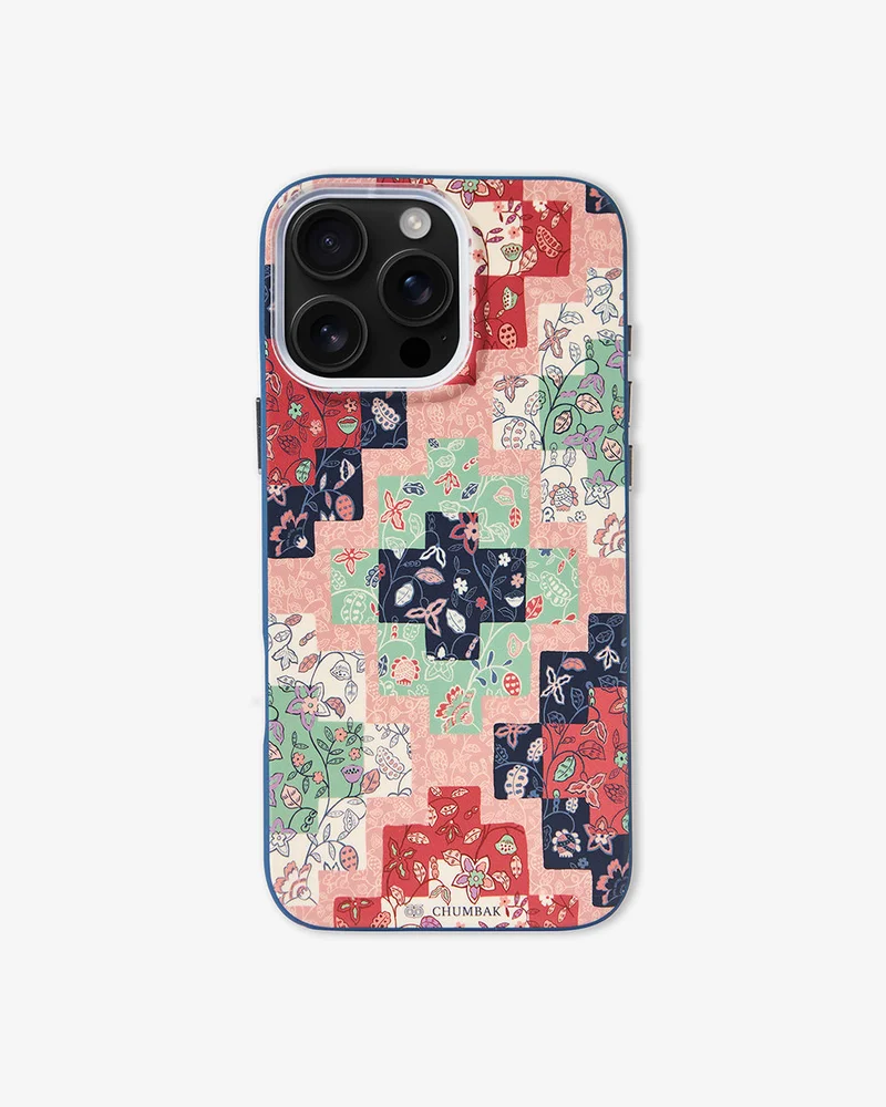 Chumbak Phone Case Cover for iPhone 16 Pro Max - Batik Patchprint